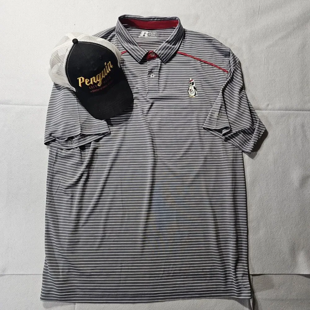 Youngstown, OH Mens 🐧  Polo  and Penguin Beer Hat  Adjustable, Summer Hat